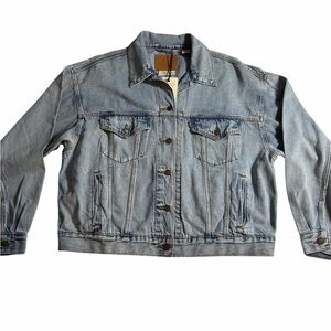Levi’s 90s Style – Custom Eye Graphic Denim Jacket - Large